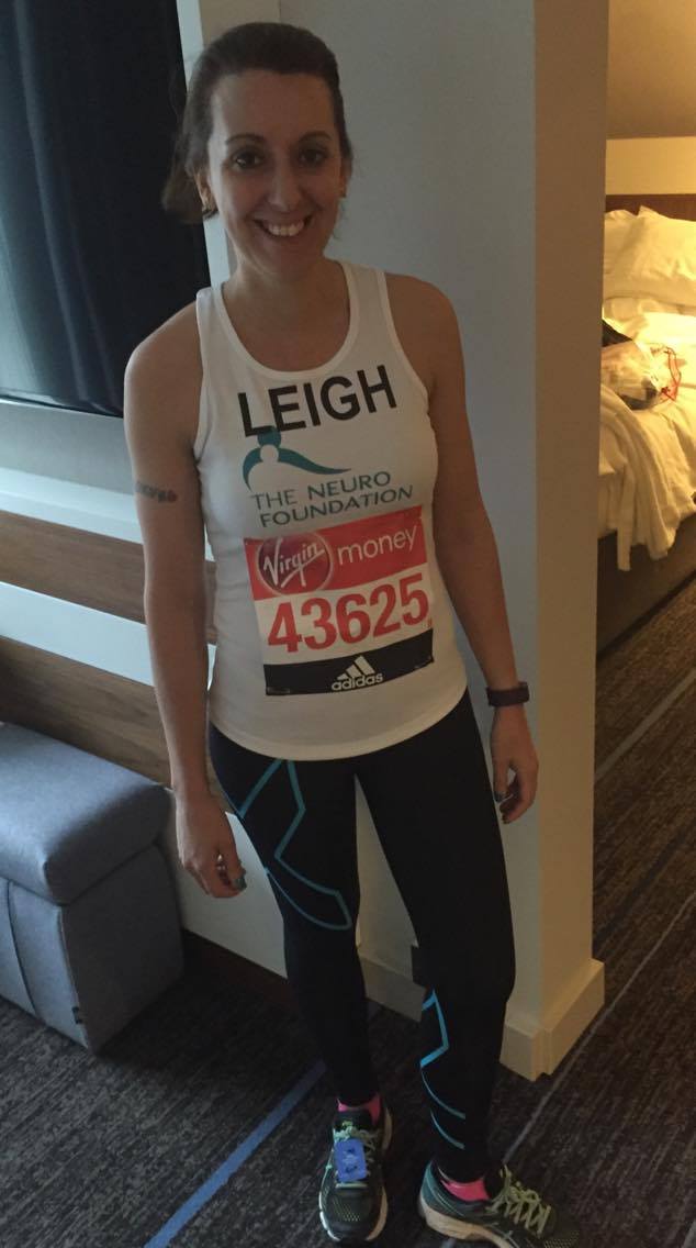 Leanne Perkins before Marathon